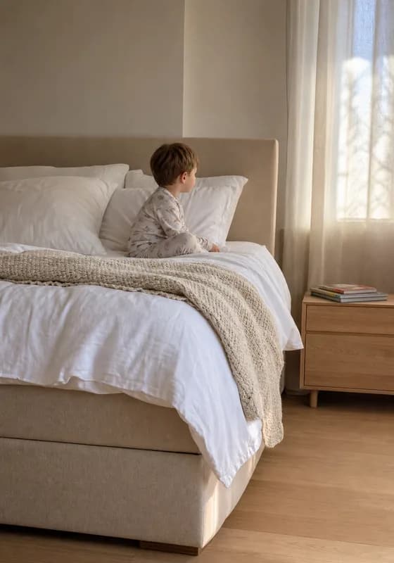 A Co-sleeping.com family bed in a customer's home